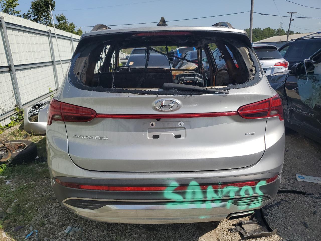 2022 HYUNDAI SANTA FE SEL VIN:5NMS6DAJ6NH423890