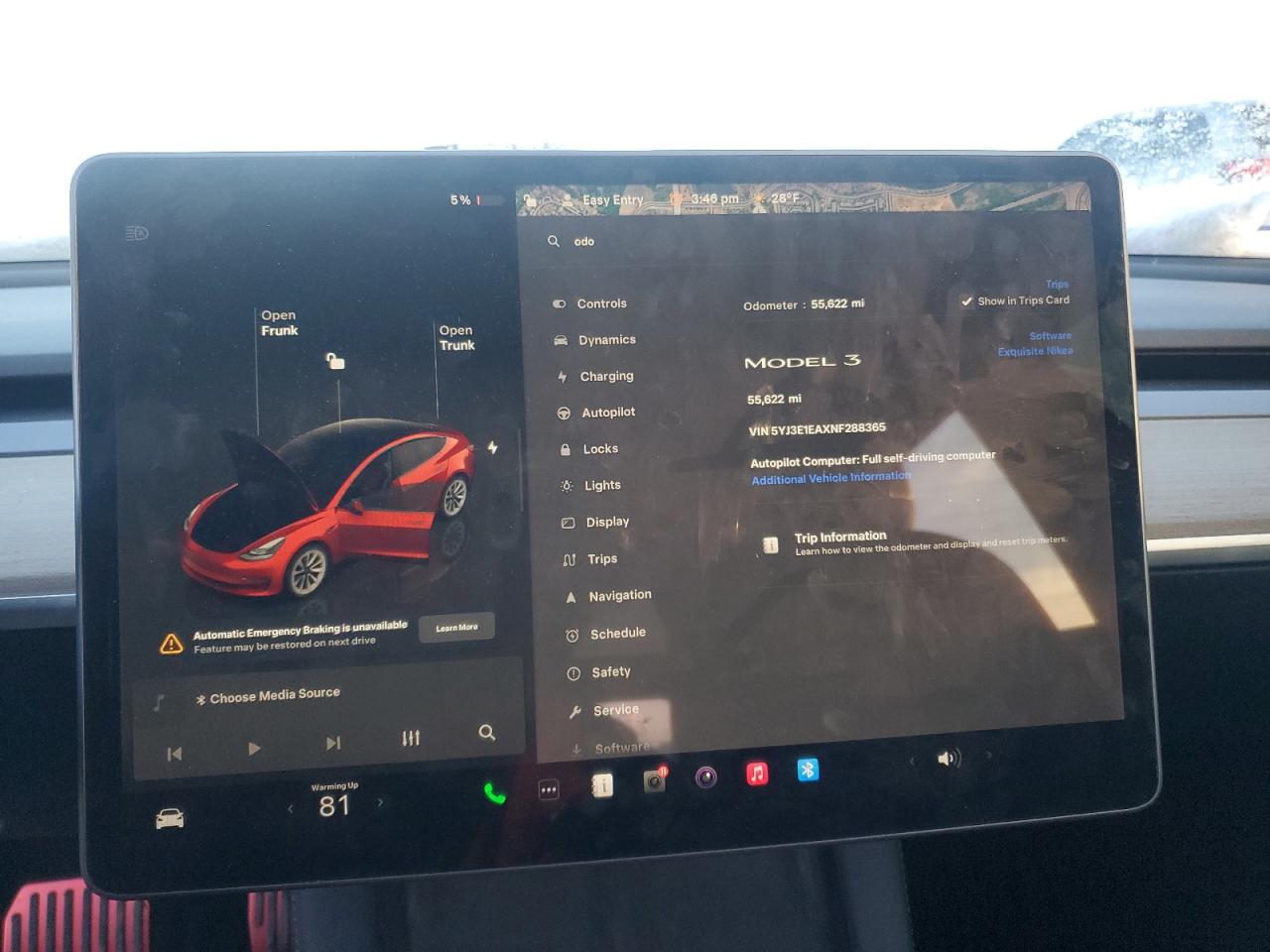2022 TESLA MODEL 3  VIN:5YJ3E1EAXNF288365