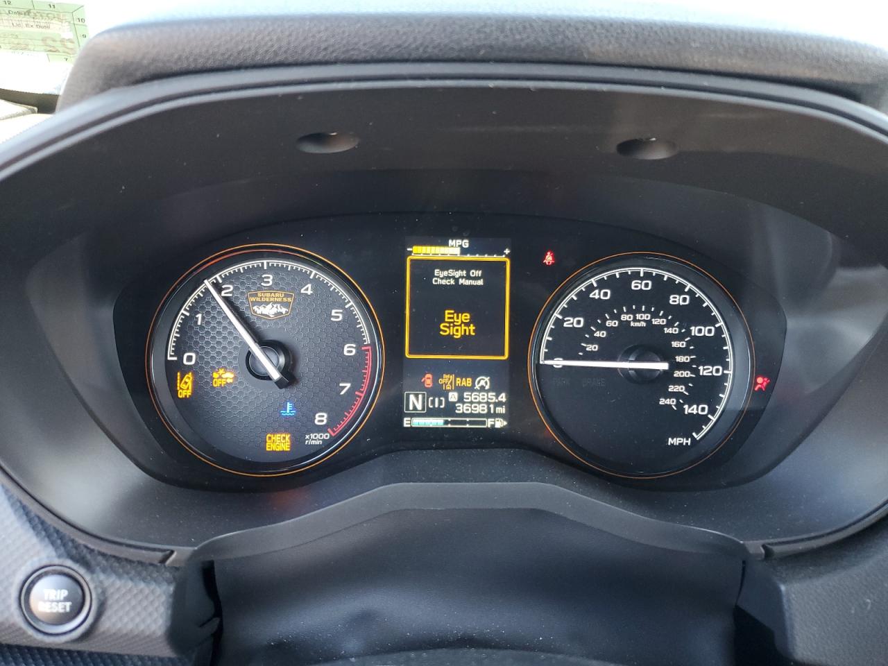 2022 SUBARU FORESTER WILDERNESS VIN:JF2SKAMC8NH468937