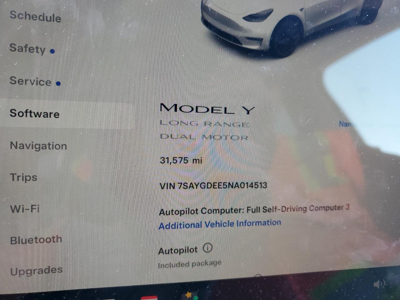 2022 TESLA MODEL Y  VIN:7SAYGDEE5NA014513