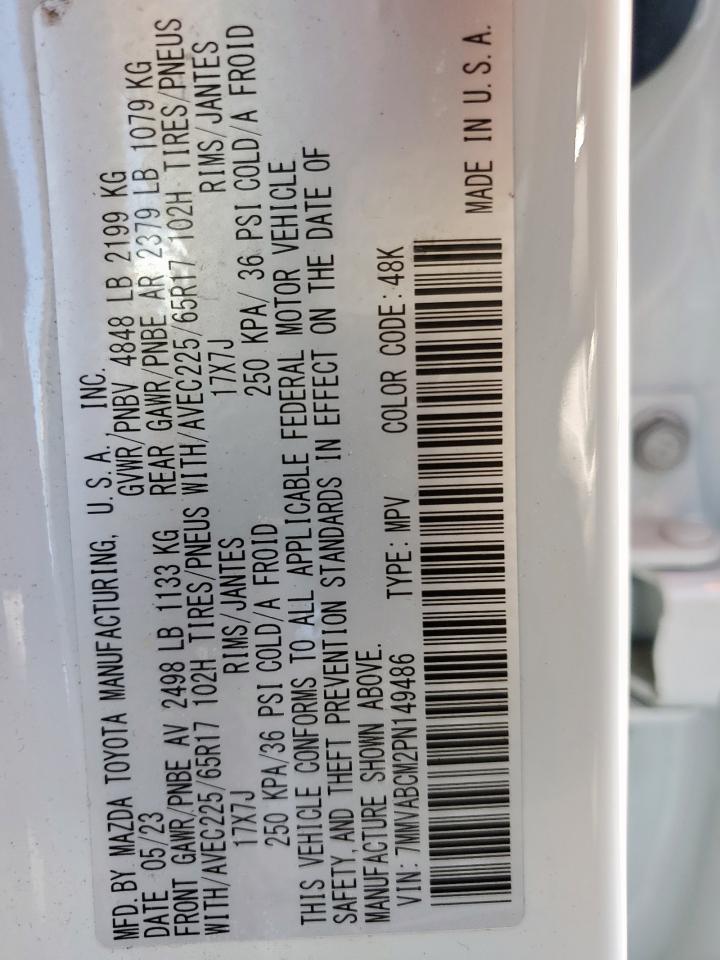 2023 MAZDA CX-50 PREFERRED PLUS VIN:7MMVABCM2PN149486