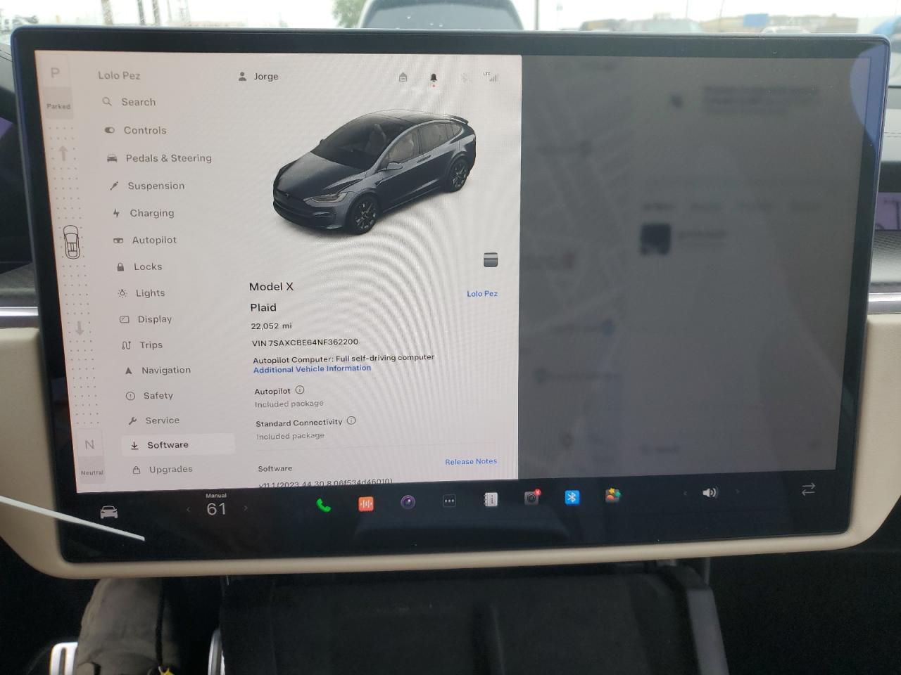 2022 TESLA MODEL X  VIN:7SAXCBE64NF362200