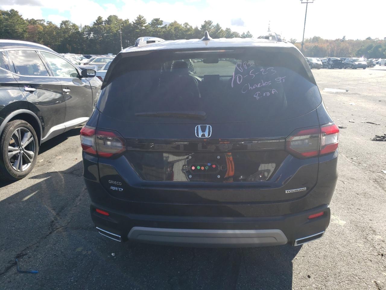 2023 HONDA PILOT TOURING VIN:5FNYG1H78PB010888