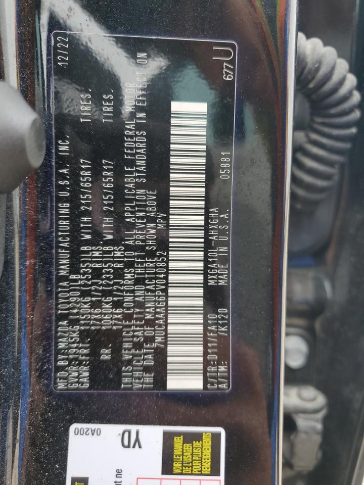 2023 TOYOTA COROLLA CROSS LE VIN:7MUCAAAG6PV040852