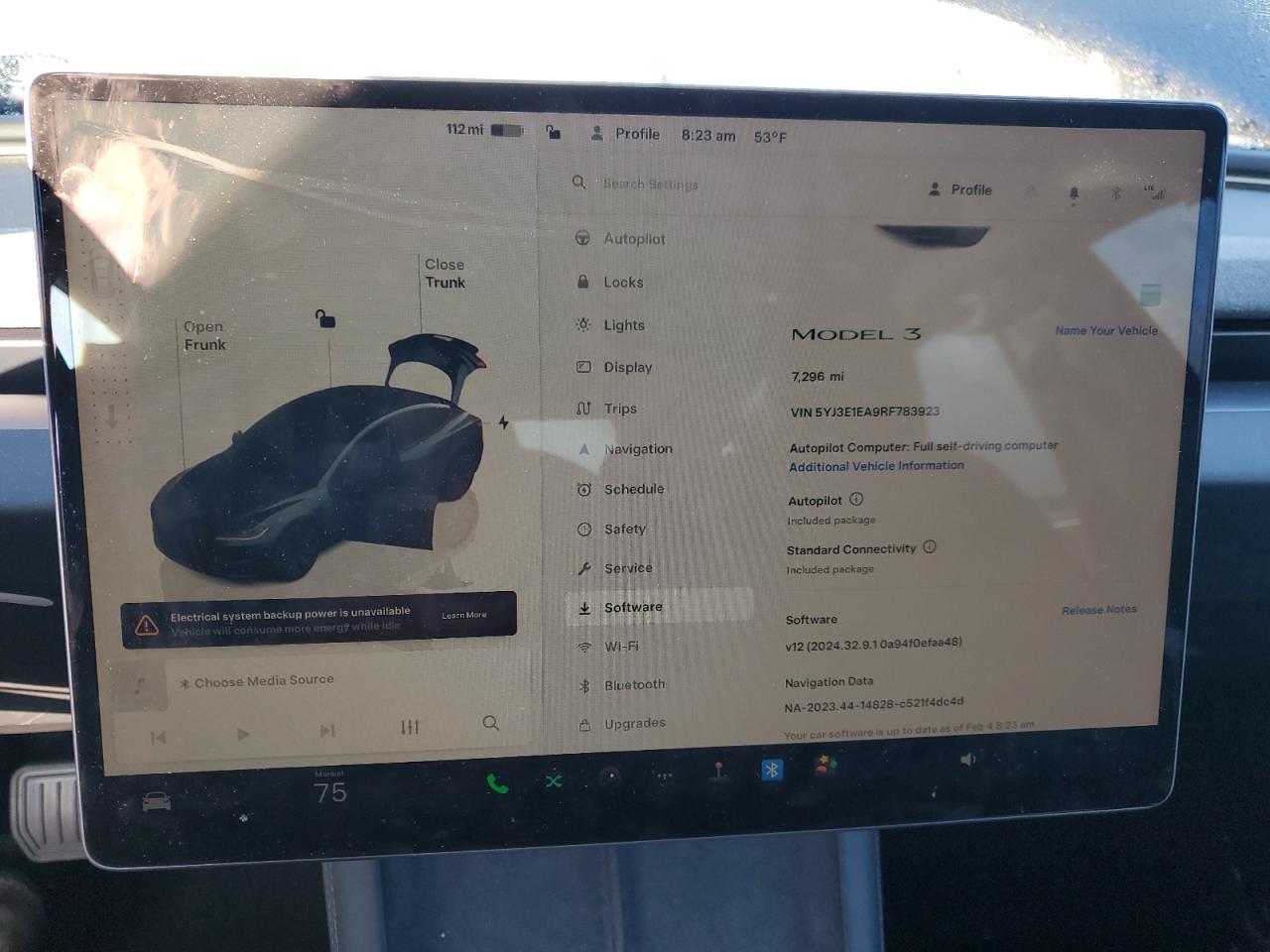 2024 TESLA MODEL 3  VIN:5YJ3E1EA9RF783923
