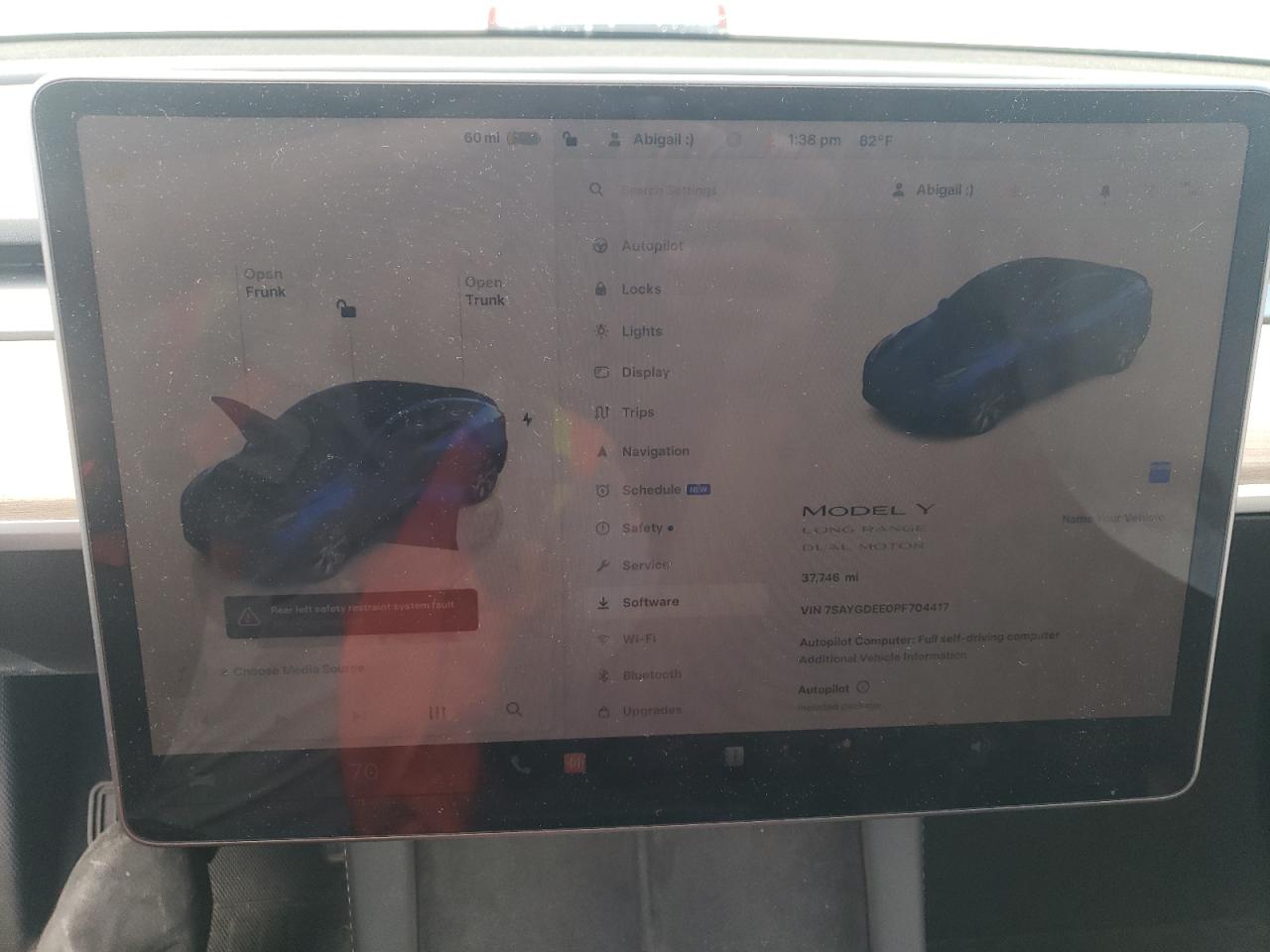 2023 TESLA MODEL Y  VIN:7SAYGDEE0PF704417