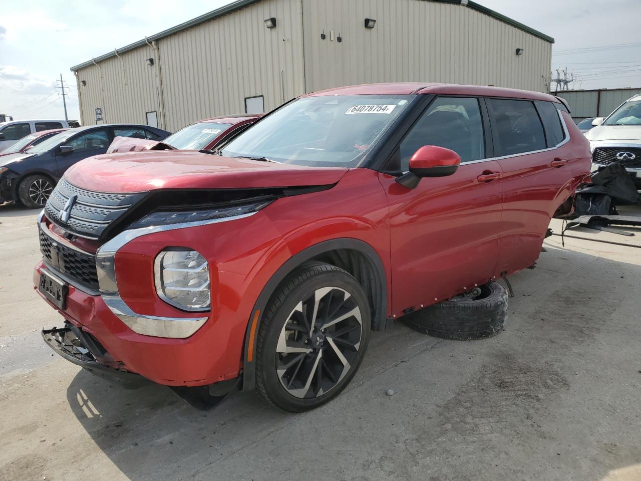 2022 MITSUBISHI OUTLANDER ES VIN:JA4J3TA81NZ008154