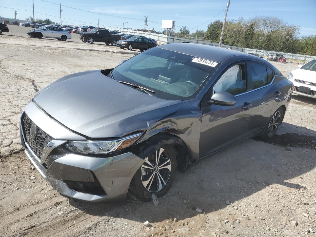 2022 NISSAN SENTRA SV VIN:3N1AB8CV5NY299182