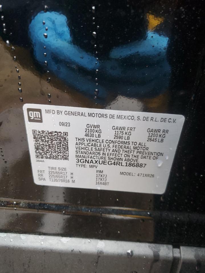 2024 CHEVROLET EQUINOX LT VIN:3GNAXUEG4RL186887