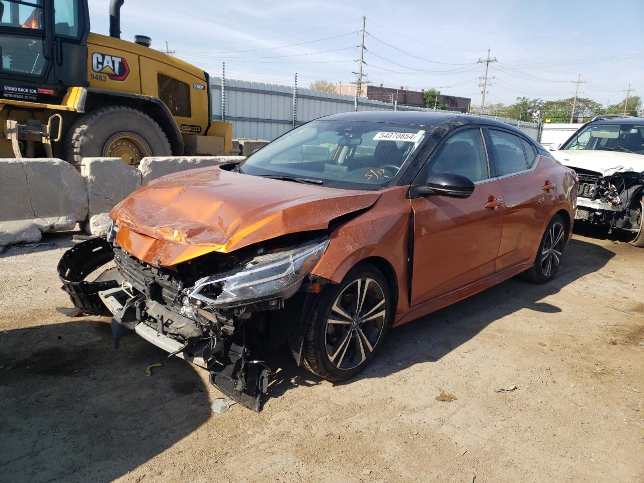 2022 NISSAN SENTRA SR VIN:3N1AB8DV9NY214360
