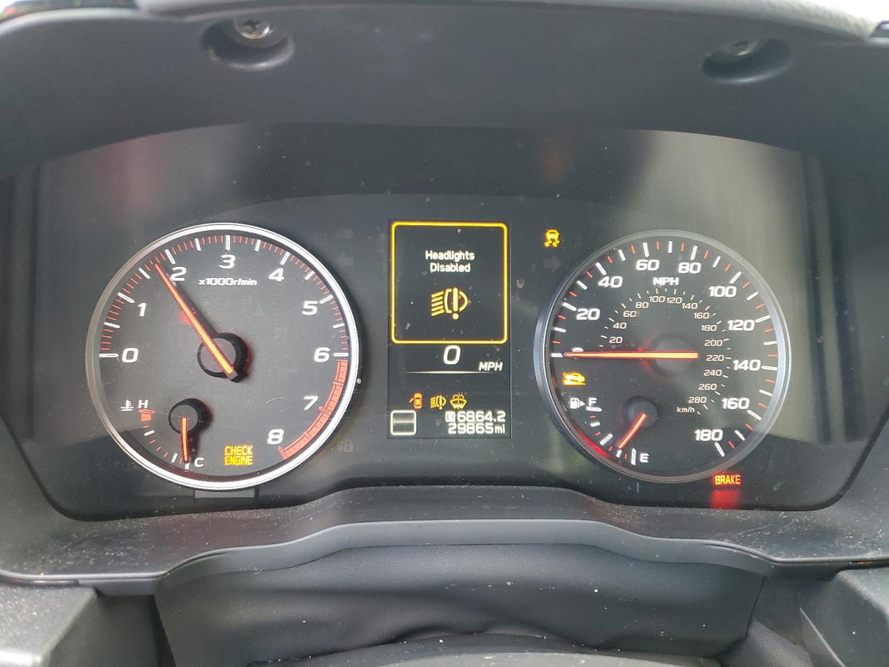 2022 SUBARU WRX PREMIUM VIN:JF1VBAF69N9033380