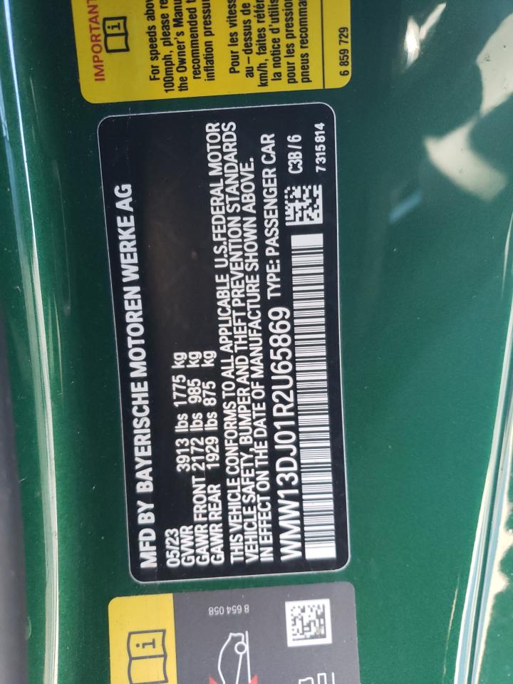 2024 MINI COOPER SE VIN:WMW13DJ01R2U65869