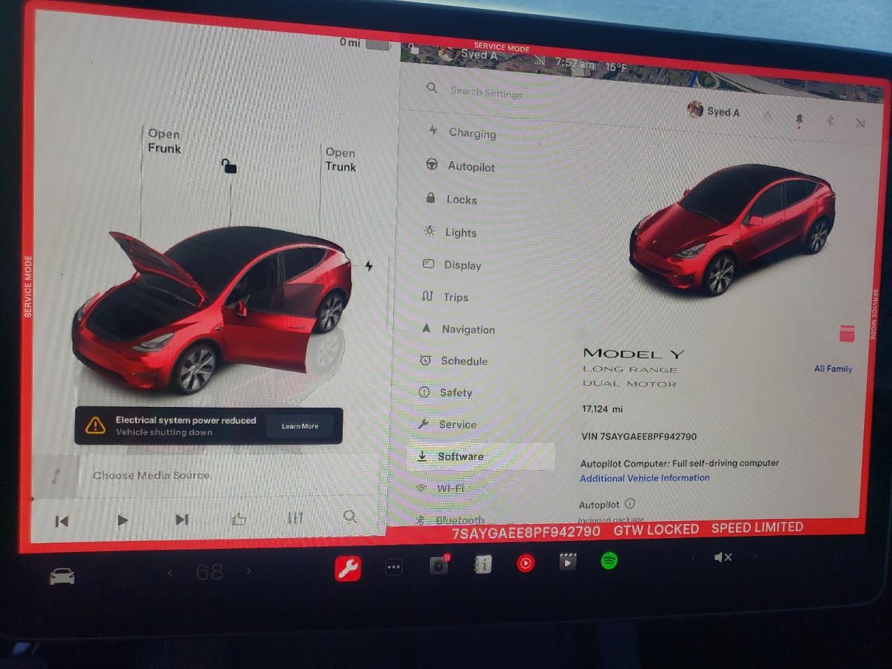 2023 TESLA MODEL Y  VIN:7SAYGAEE8PF942790
