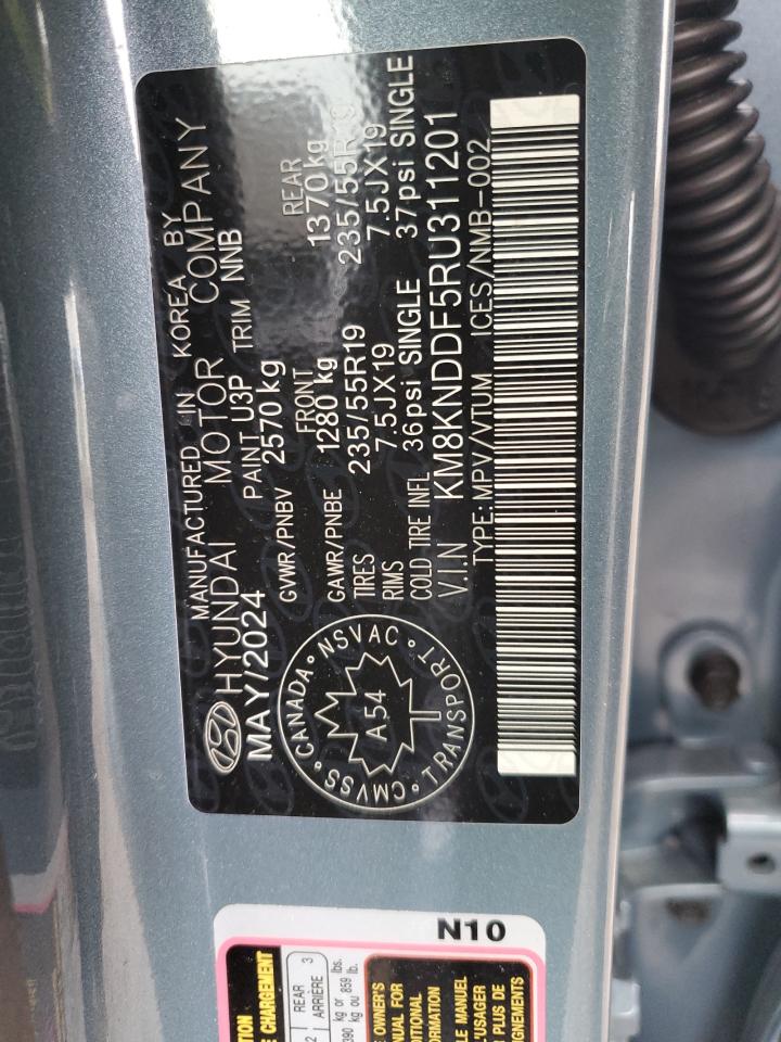 2024 HYUNDAI IONIQ 5 SEL VIN:KM8KNDDF5RU311201