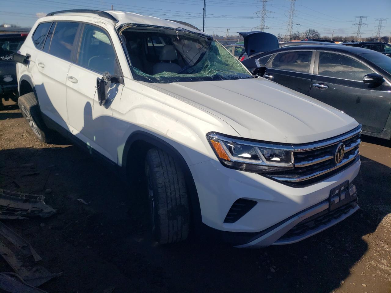 2022 VOLKSWAGEN ATLAS SE VIN:1V2LP2CA9NC536460