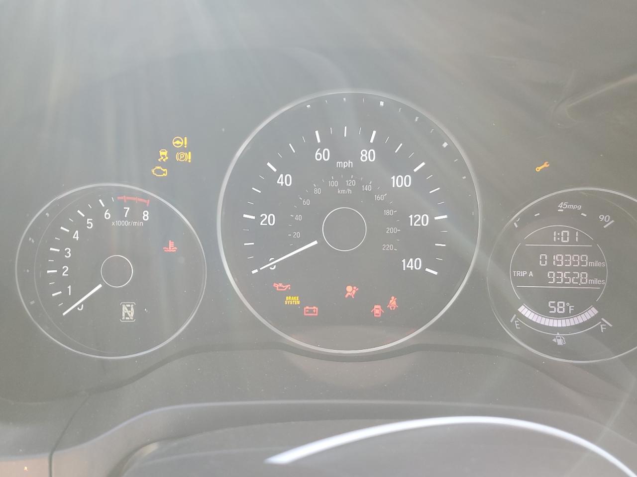 2022 HONDA HR-V LX VIN:3CZRU5H31NM709364