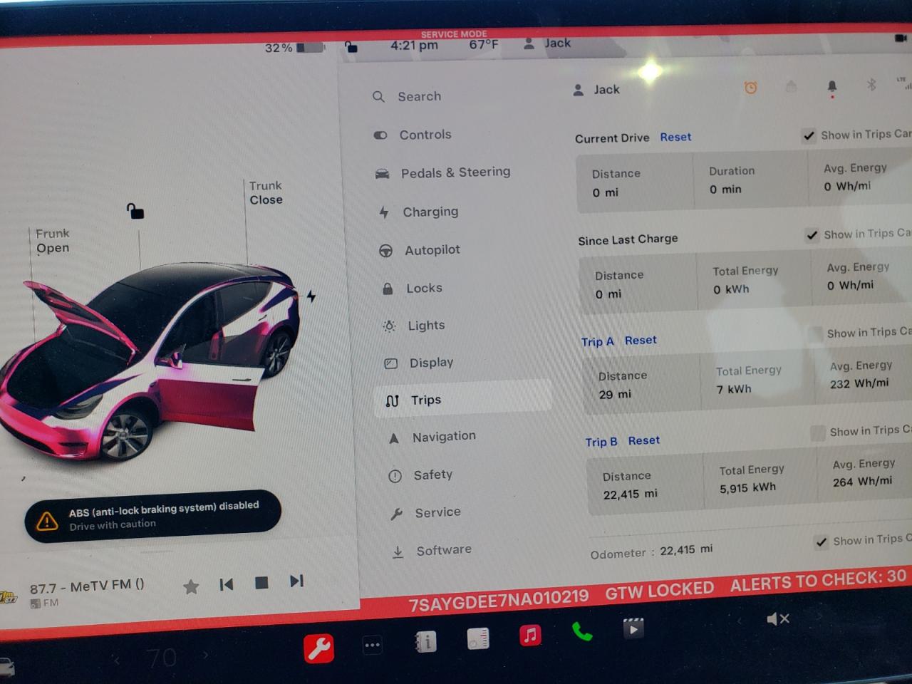 2022 TESLA MODEL Y  VIN:7SAYGDEE7NA010219