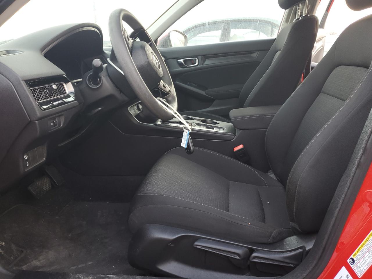 2022 HONDA CIVIC LX VIN:2HGFE2F2XNH595752