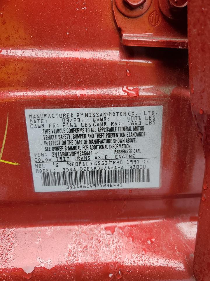 2023 NISSAN SENTRA SV VIN:3N1AB8CV9PY246441