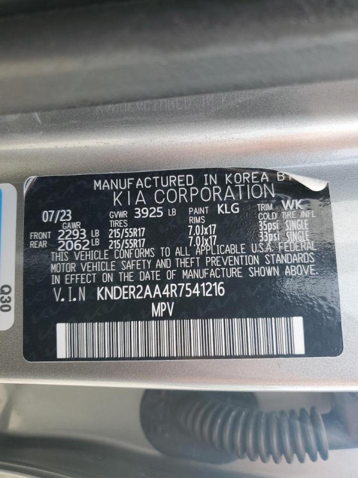 2024 KIA SELTOS EX VIN:KNDER2AA4R7541216