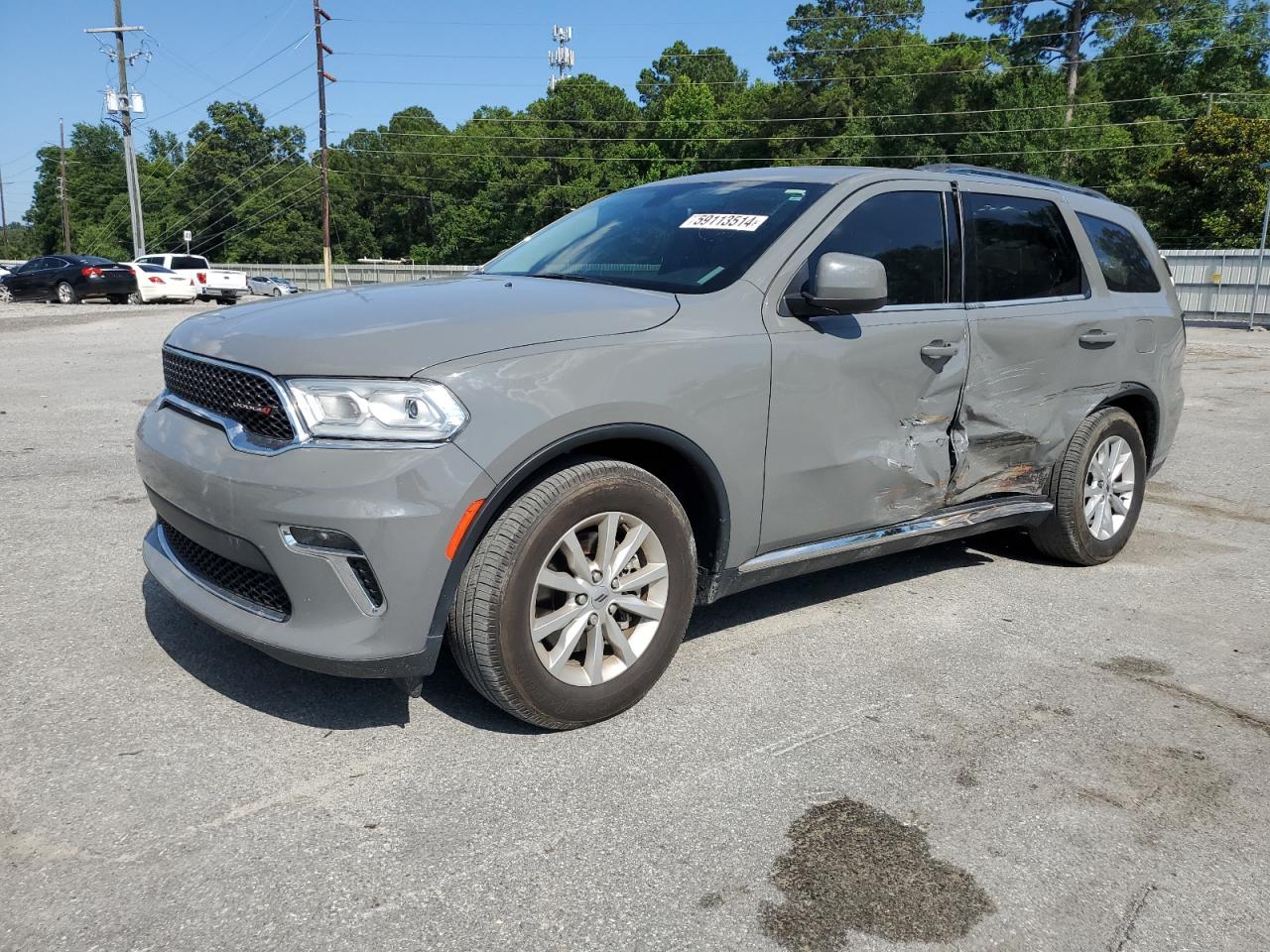 2022 DODGE DURANGO SXT VIN:1C4RDHAG9NC102926