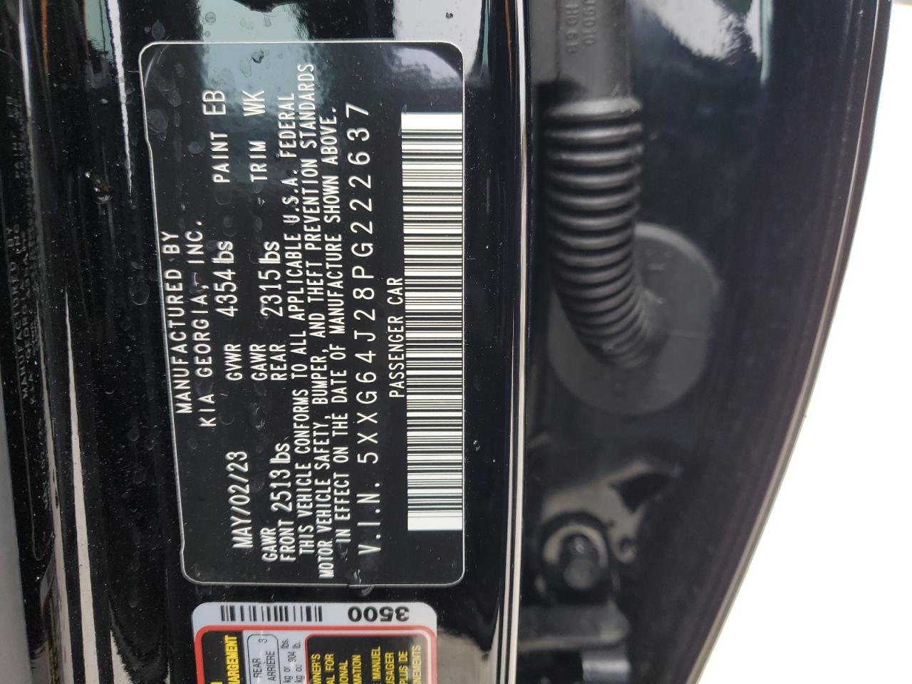 2023 KIA K5 GT LINE VIN:5XXG64J28PG222637