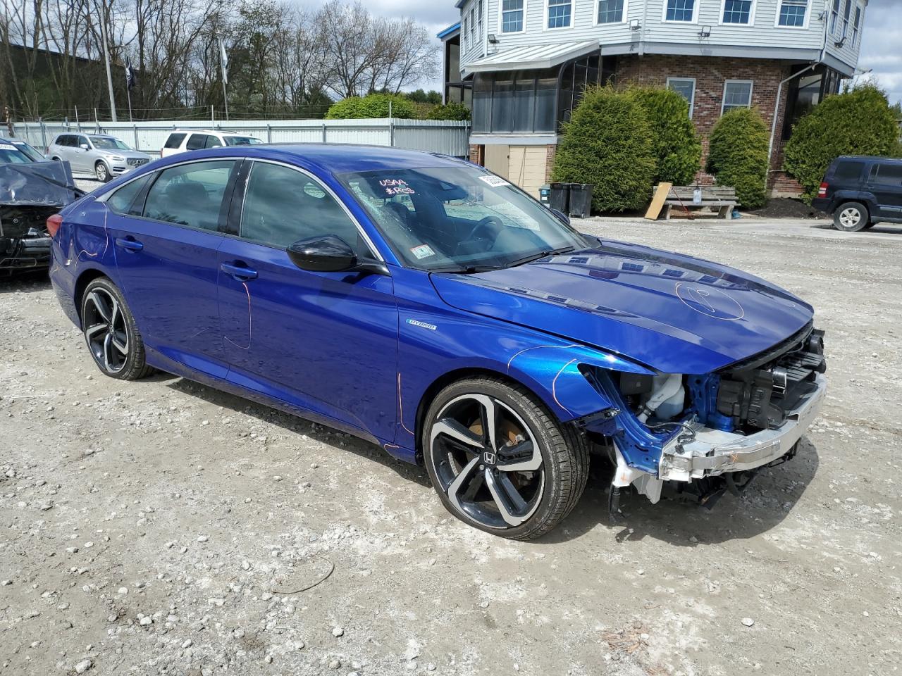 2022 HONDA ACCORD HYBRID SPORT VIN:1HGCV3F27NA014375