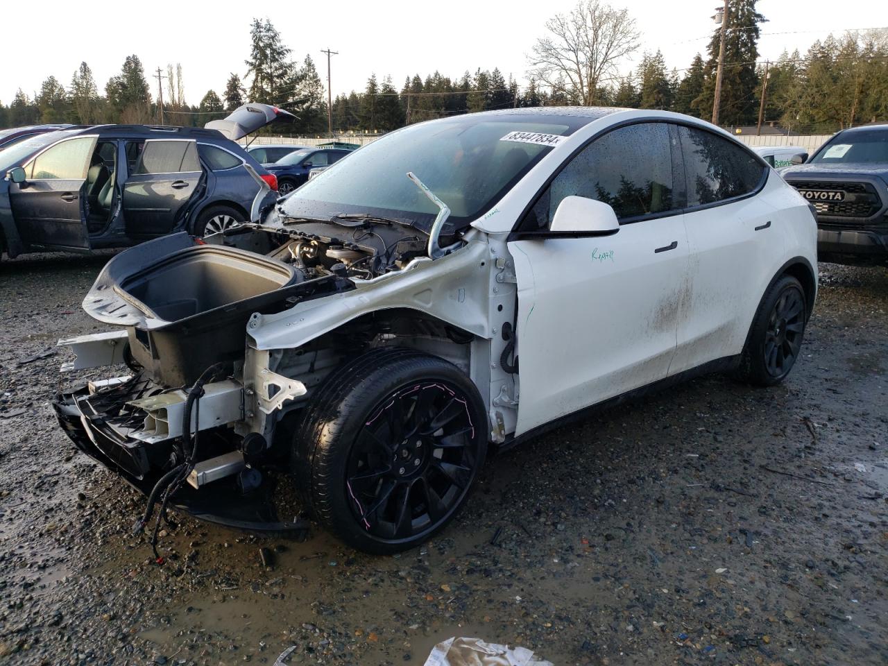 2022 TESLA MODEL Y  VIN:7SAYGDEE5NF345109