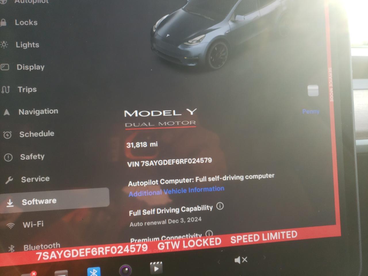 2024 TESLA MODEL Y  VIN:7SAYGDEF6RF024579