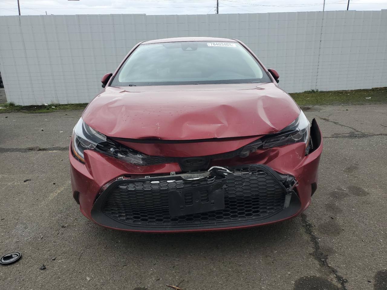 2022 TOYOTA COROLLA LE VIN:JTDEAMDE3NJ049873