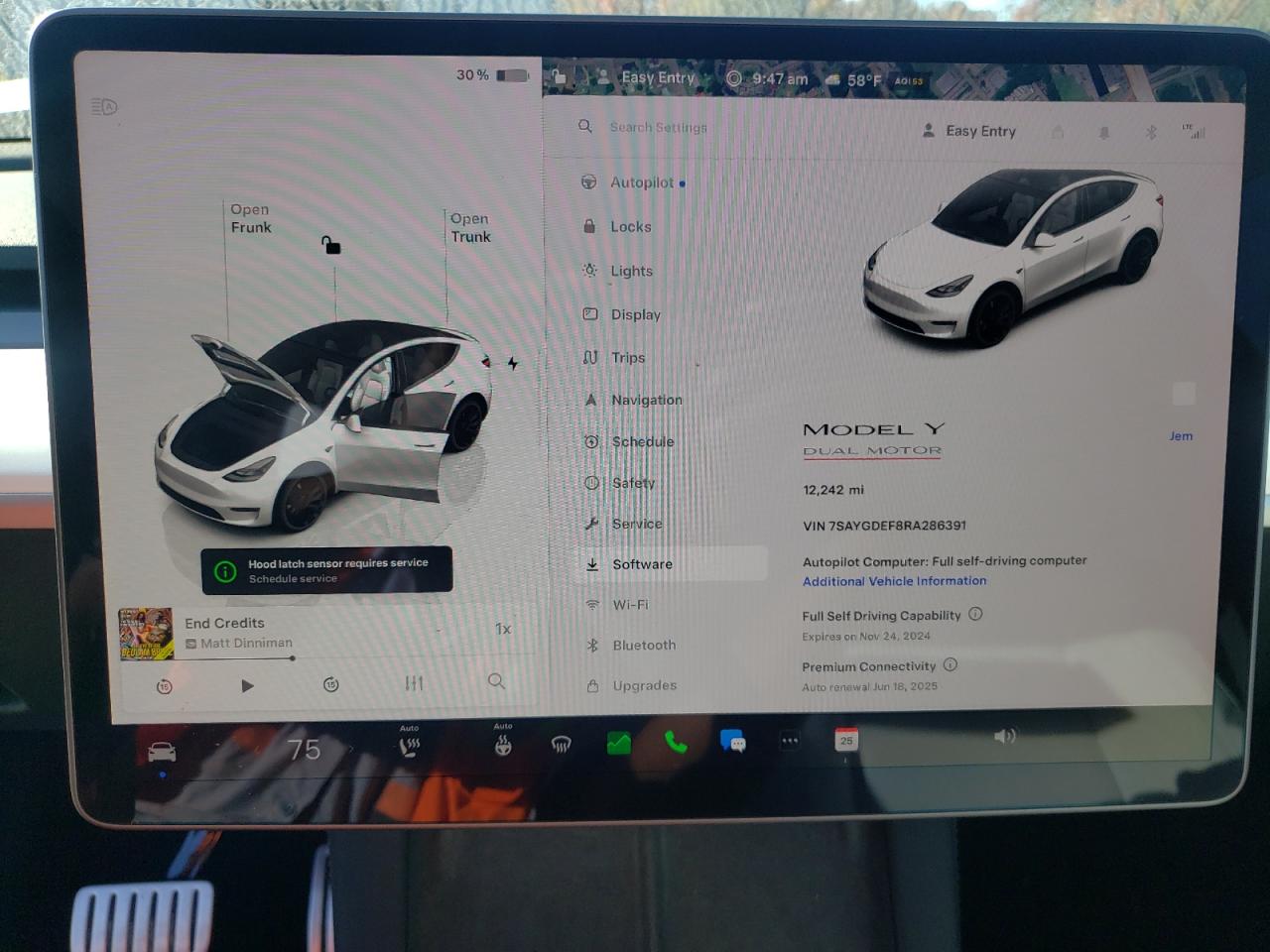 2024 TESLA MODEL Y  VIN:7SAYGDEF8RA286391