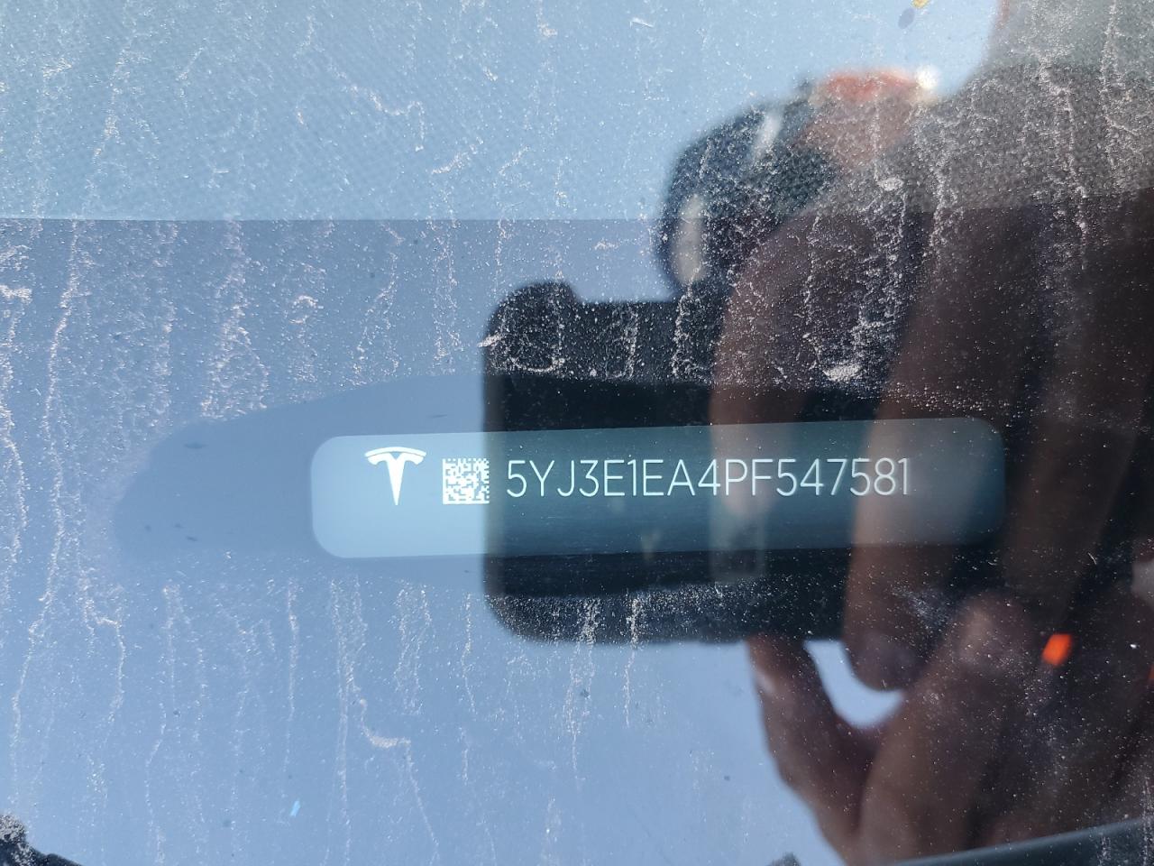 2023 TESLA MODEL 3  VIN:5YJ3E1EA4PF547581