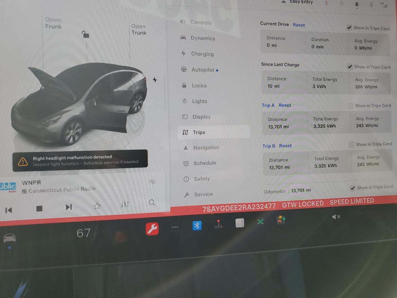 2024 TESLA MODEL Y  VIN:7SAYGDEE2RA232477