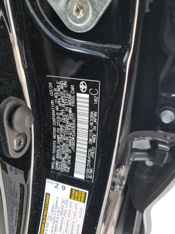 2024 TOYOTA COROLLA LE VIN:JTDBCMFE6R3054277