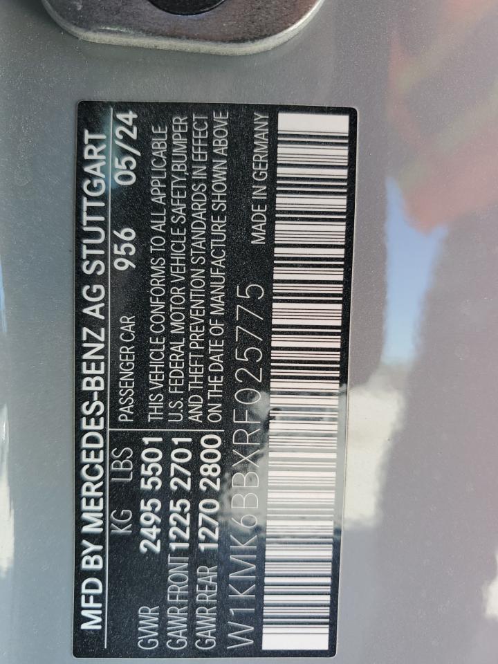 2024 MERCEDES-BENZ CLE 450 4MATIC VIN:W1KMK6BBXRF025775