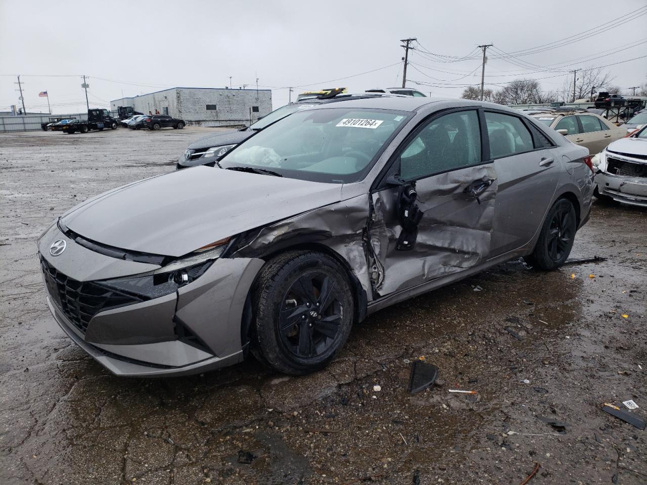 2022 HYUNDAI ELANTRA BLUE VIN:KMHLM4AJ0NU031633