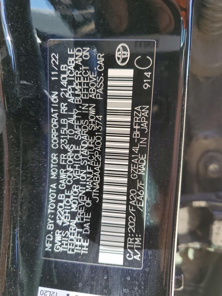 2023 TOYOTA GR COROLLA CORE VIN:JTNABAAE2PA001374
