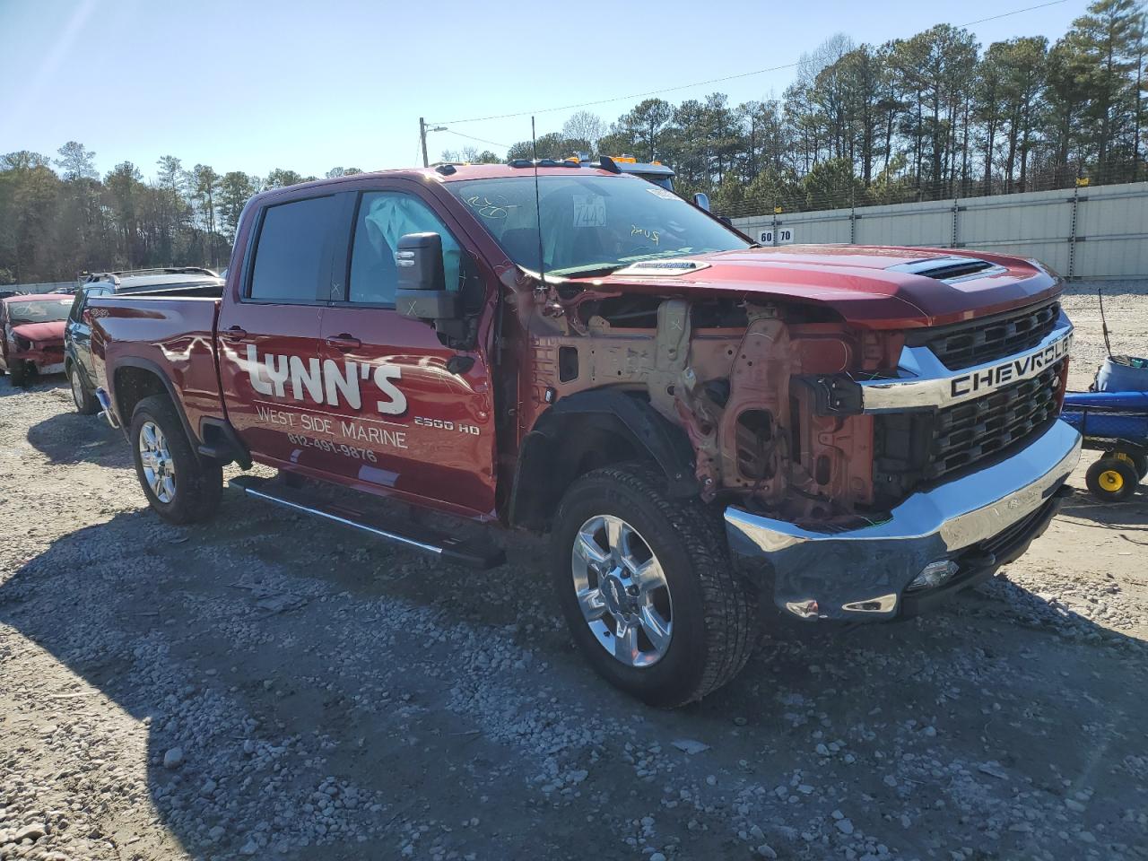 2022 CHEVROLET SILVERADO K2500 HEAVY DUTY LT VIN:1GC4YNEY5NF335443