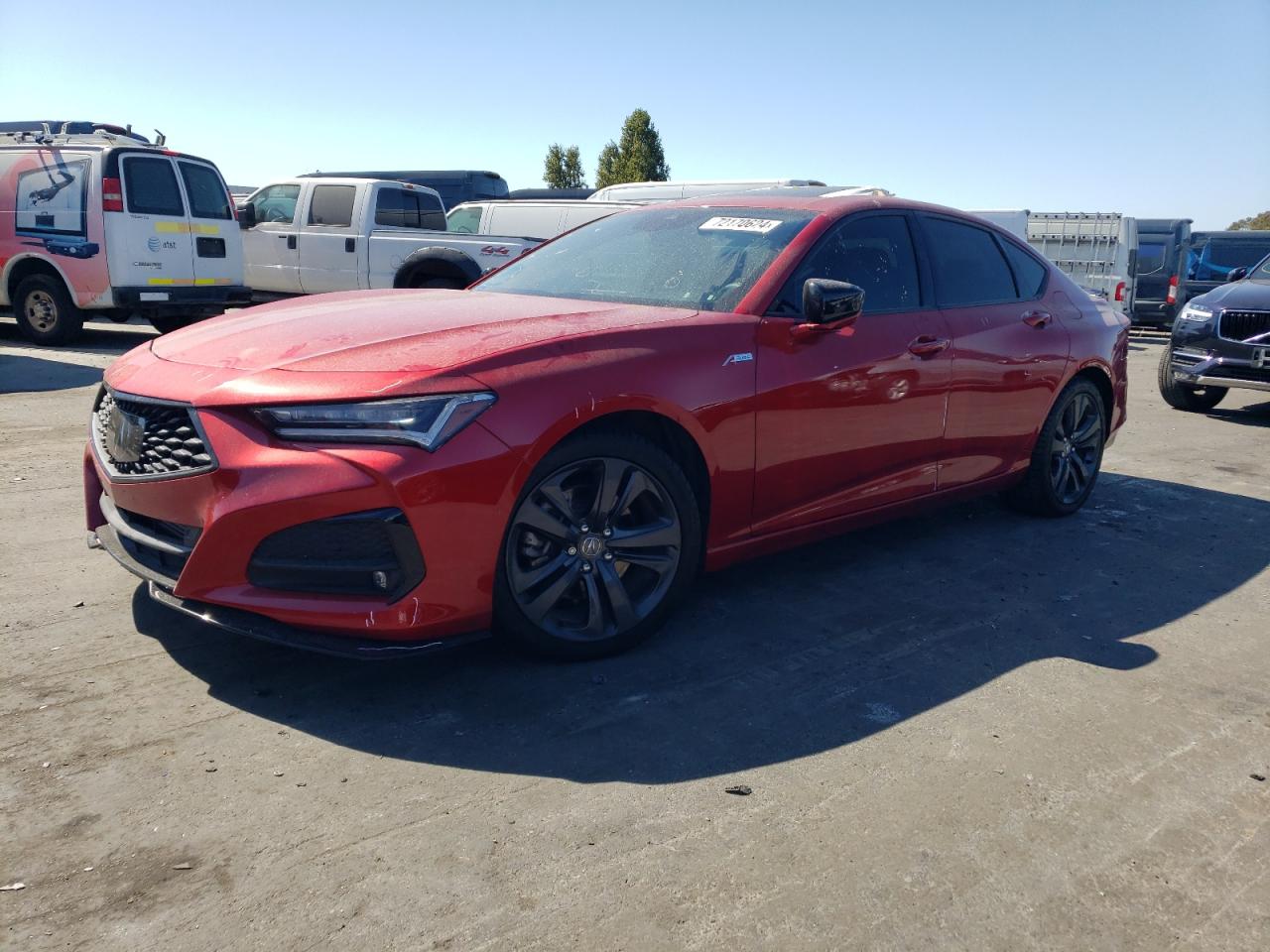 2022 ACURA TLX TECH A VIN:19UUB5F59NA000108