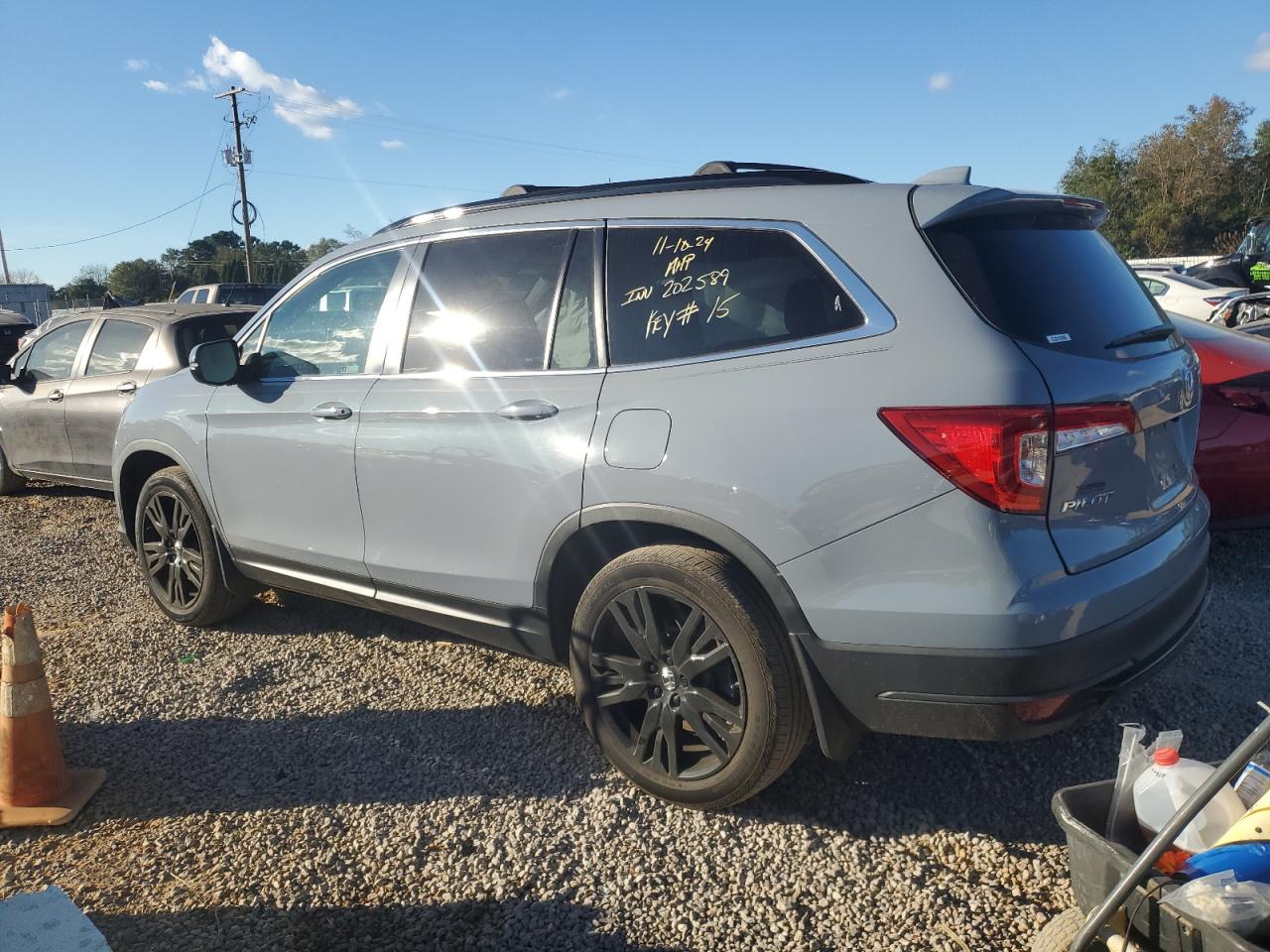 2022 HONDA PILOT SE VIN:5FNYF5H23NB031319