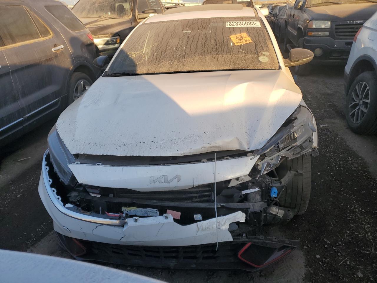 2022 KIA FORTE GT VIN:3KPF44AC7NE492782