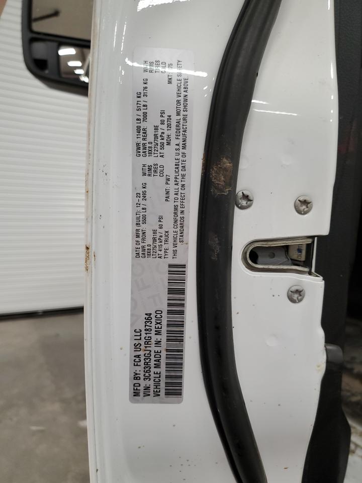 2024 RAM 3500 TRADESMAN VIN:3C63R3GJ1RG187364