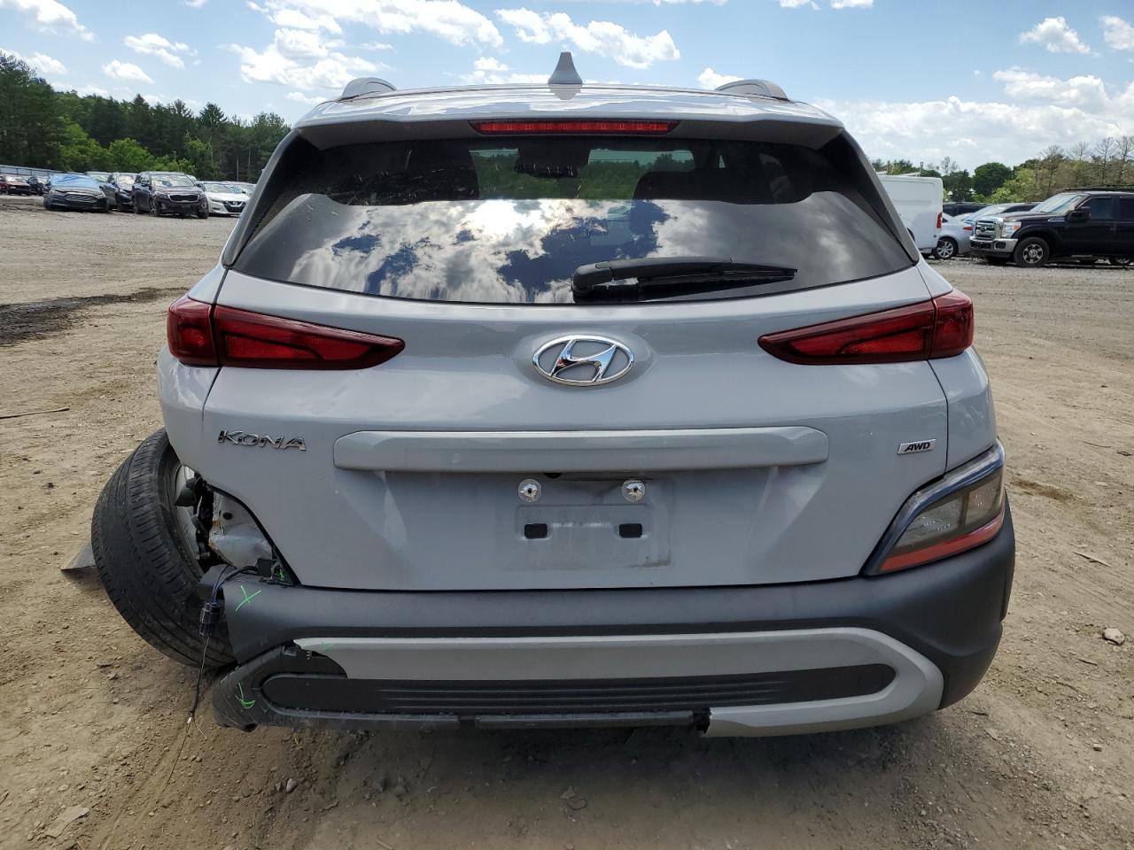 2022 HYUNDAI KONA SEL VIN:KM8K3CAB3NU858849