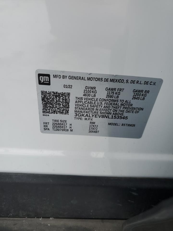2022 GMC TERRAIN AT4 VIN:3GKALYEV8NL153545
