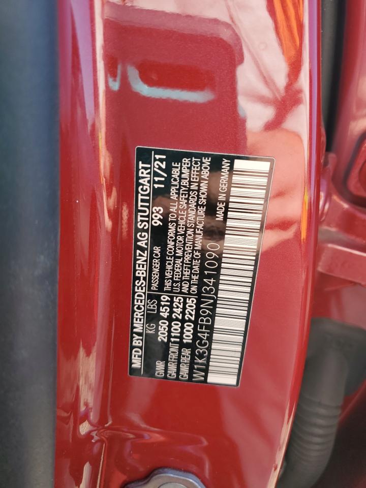 2022 MERCEDES-BENZ A 220 4MATIC VIN:W1K3G4FB9NJ341090