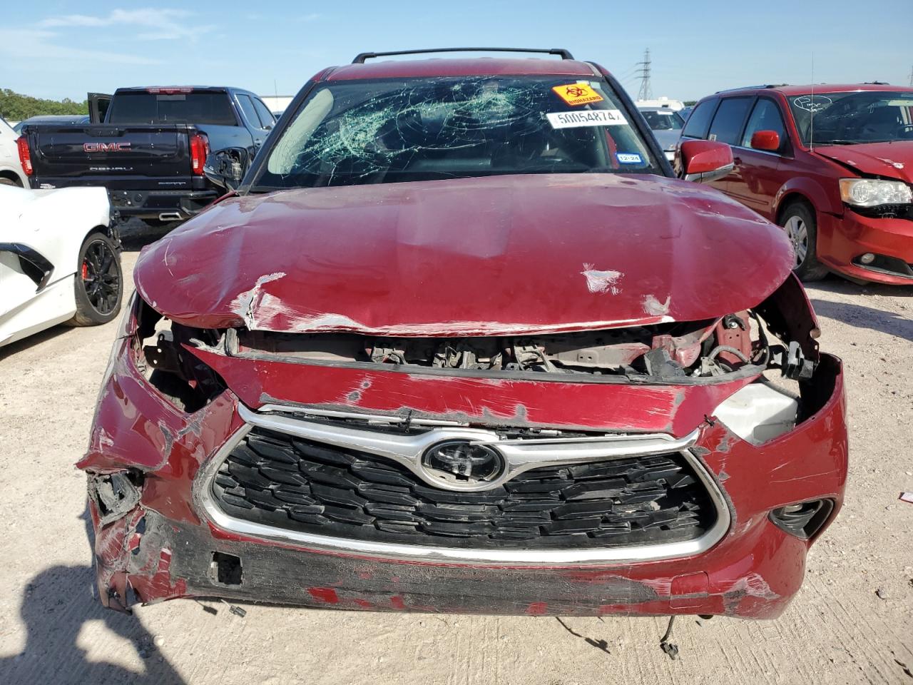 2022 TOYOTA HIGHLANDER L VIN:5TDZZRAH1NS542153