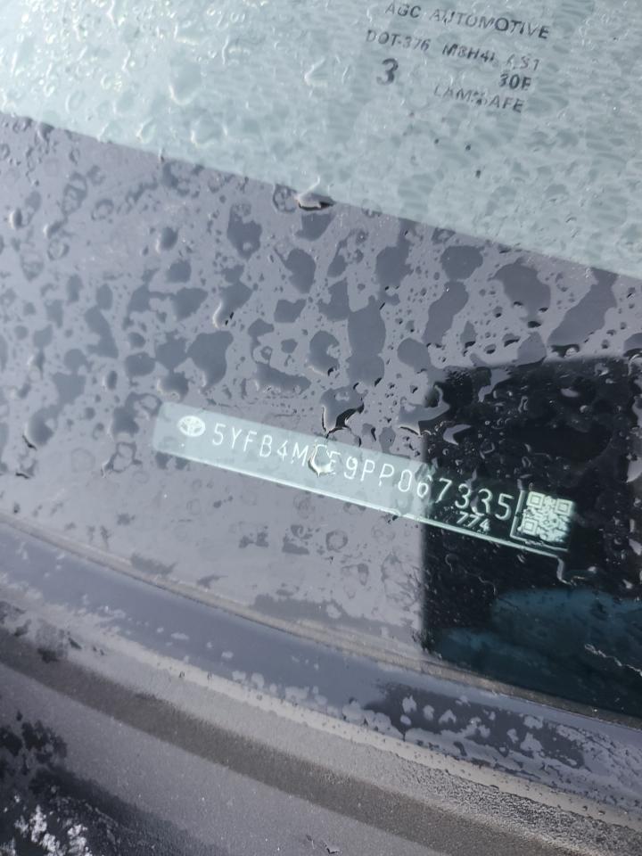 2023 TOYOTA COROLLA LE VIN:5YFB4MDE9PP067335