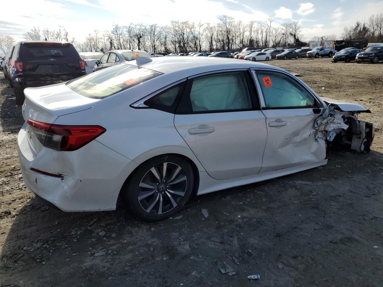 2022 HONDA CIVIC EX VIN:JHMFE1F71NX002763