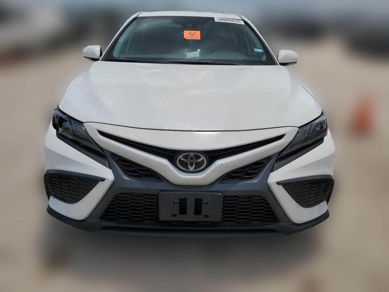 2022 TOYOTA CAMRY SE VIN:4T1G11AKXNU623932