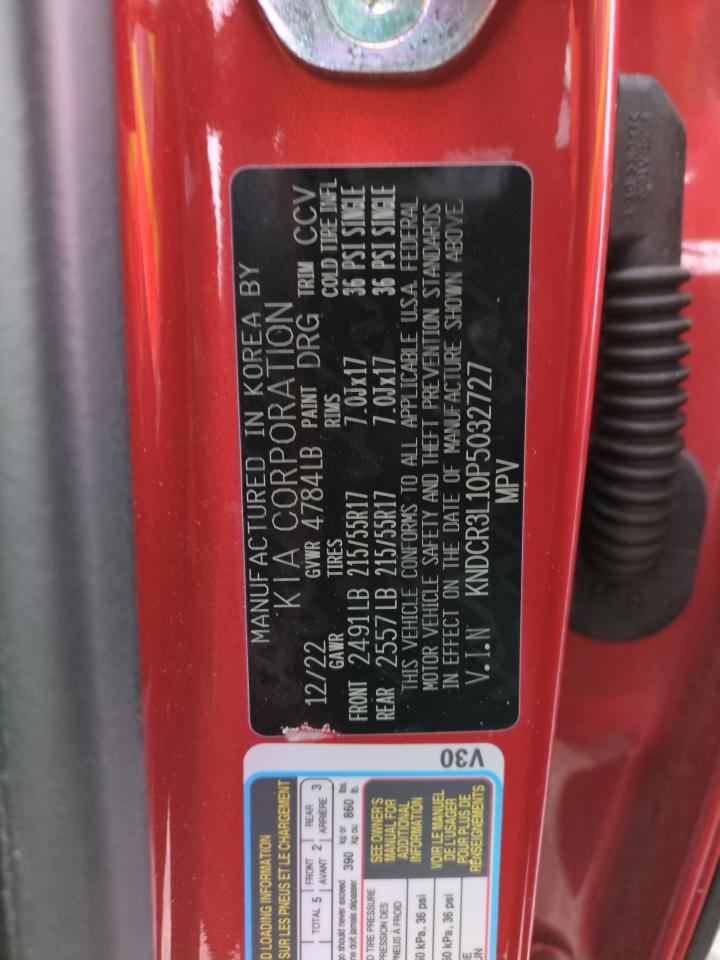 2023 KIA NIRO WIND VIN:KNDCR3L10P5032727